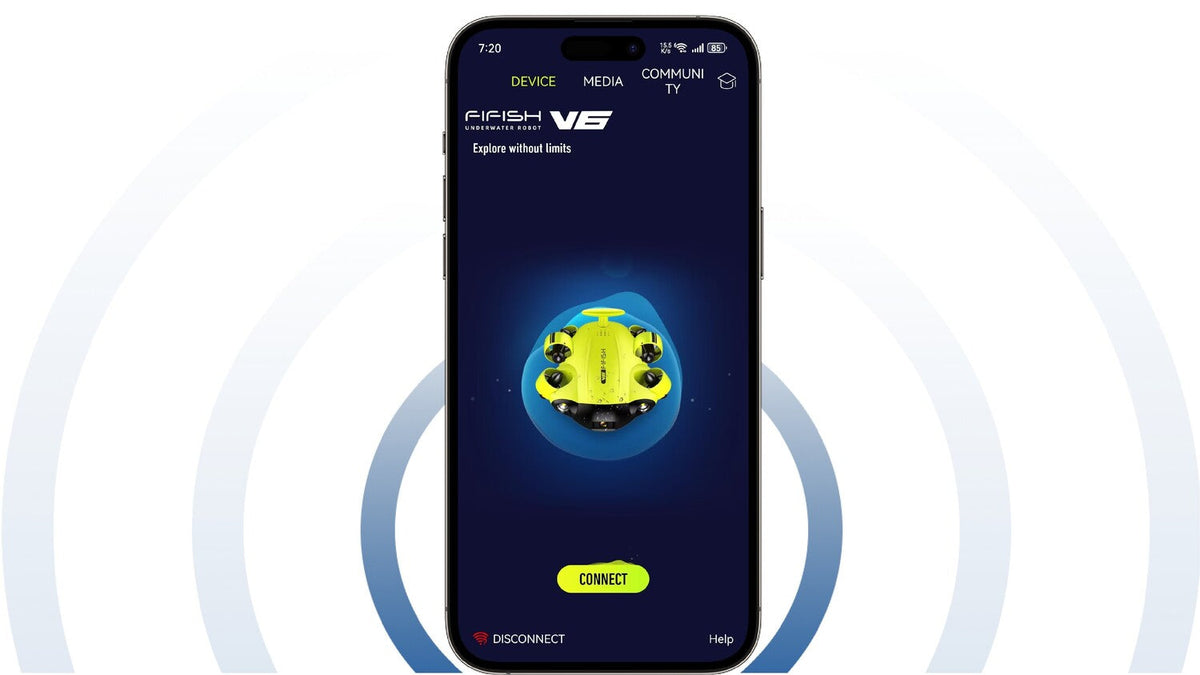 troubleshooting for FIFISH APP disconnected